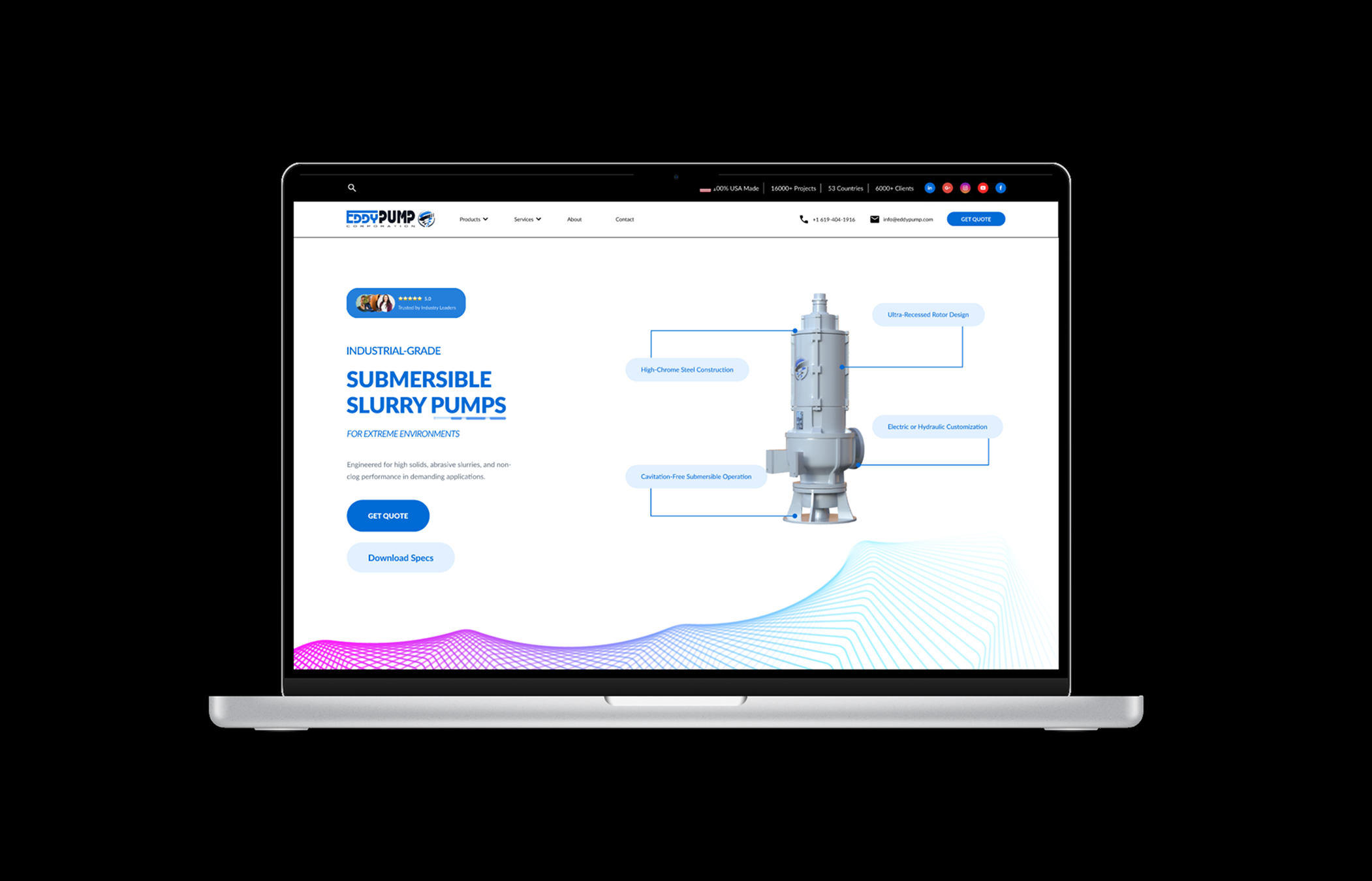 EDDY Pump product page redesign